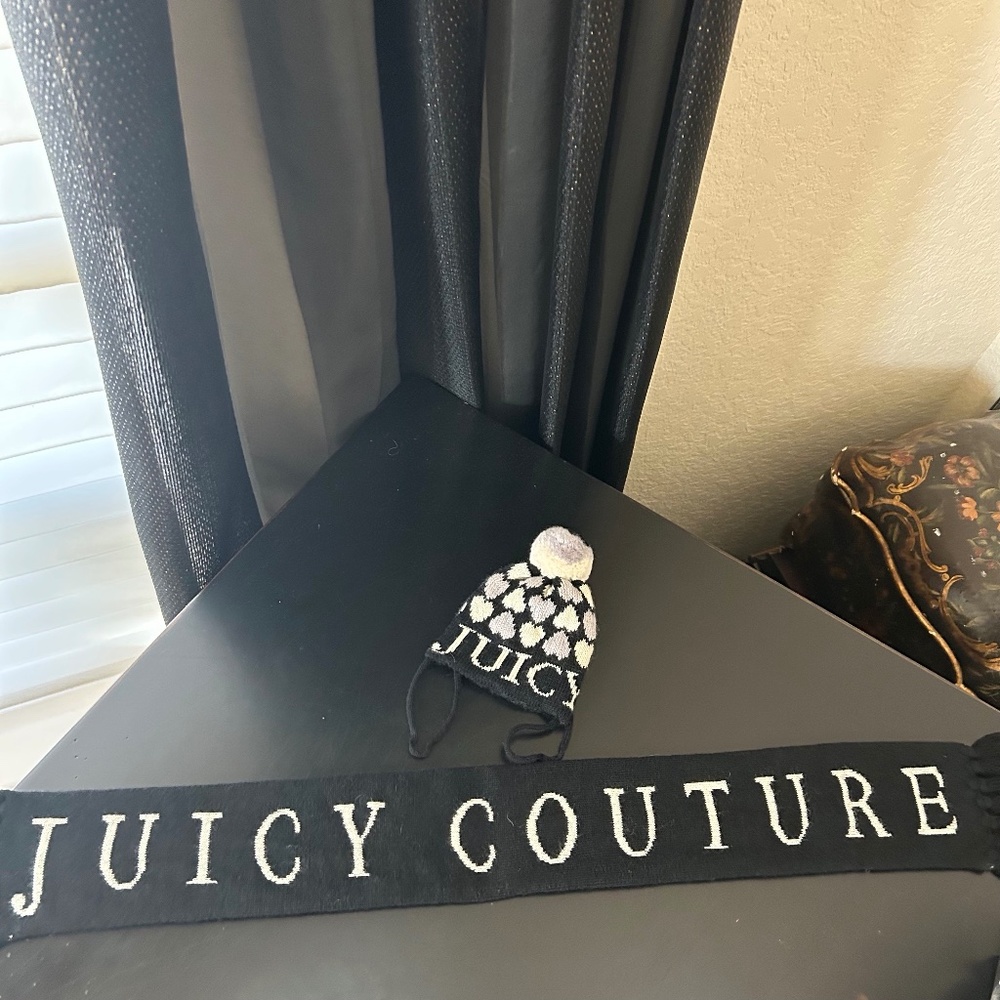 Juicy Couture Dog Scarf and Hat. NWOT